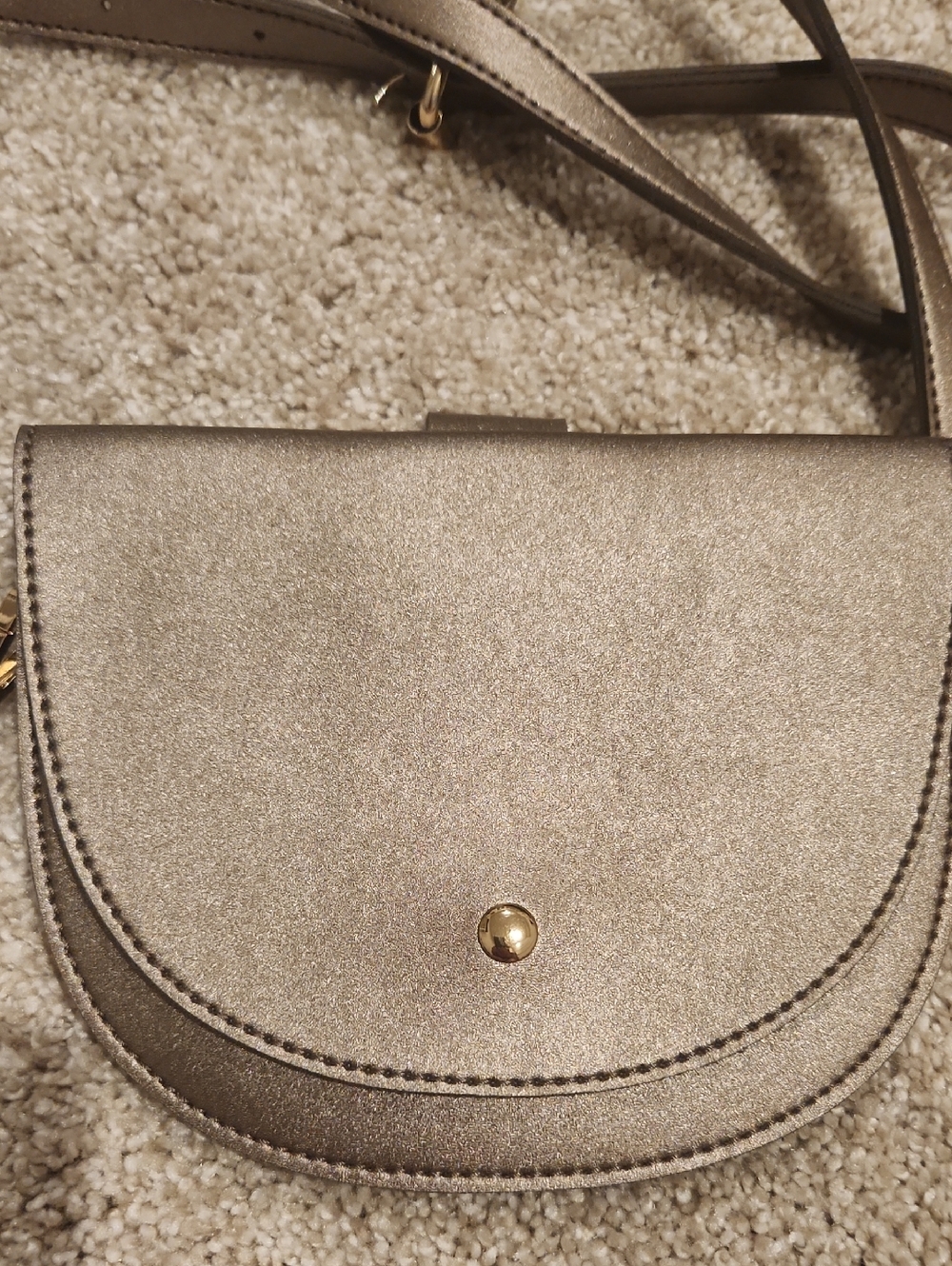 Melie Bianco Bronze Crossbody with Gold Hardware - Picture 5 of 7
